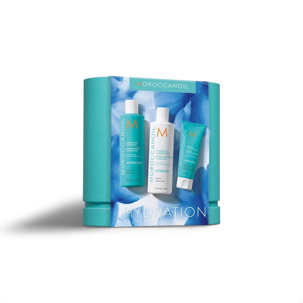 Entdecke strahlend weiche Haare mit Moroccanoil Hydration Set